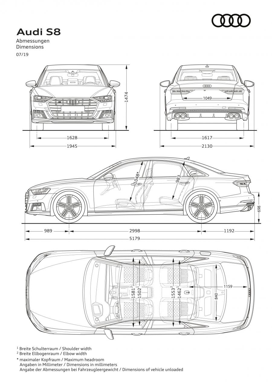 Схема Audi S8 (D5) 2019 года  (WW) (фото 17 из 45)